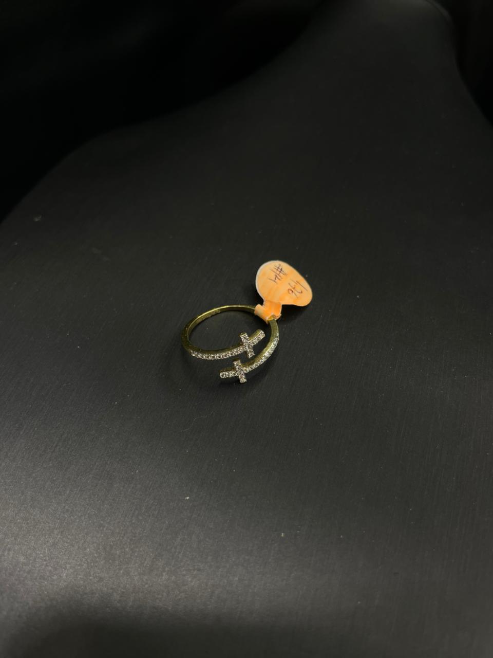 Anillo Dos Cruces Circonia - Imagen 2