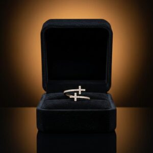 Anillo Dos Cruces Circonia