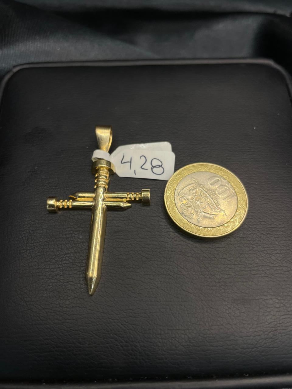Colgante Cruz de Clavos Grande - Imagen 2