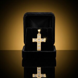 Colgante Cruz de Lujo Estilo Tornillos